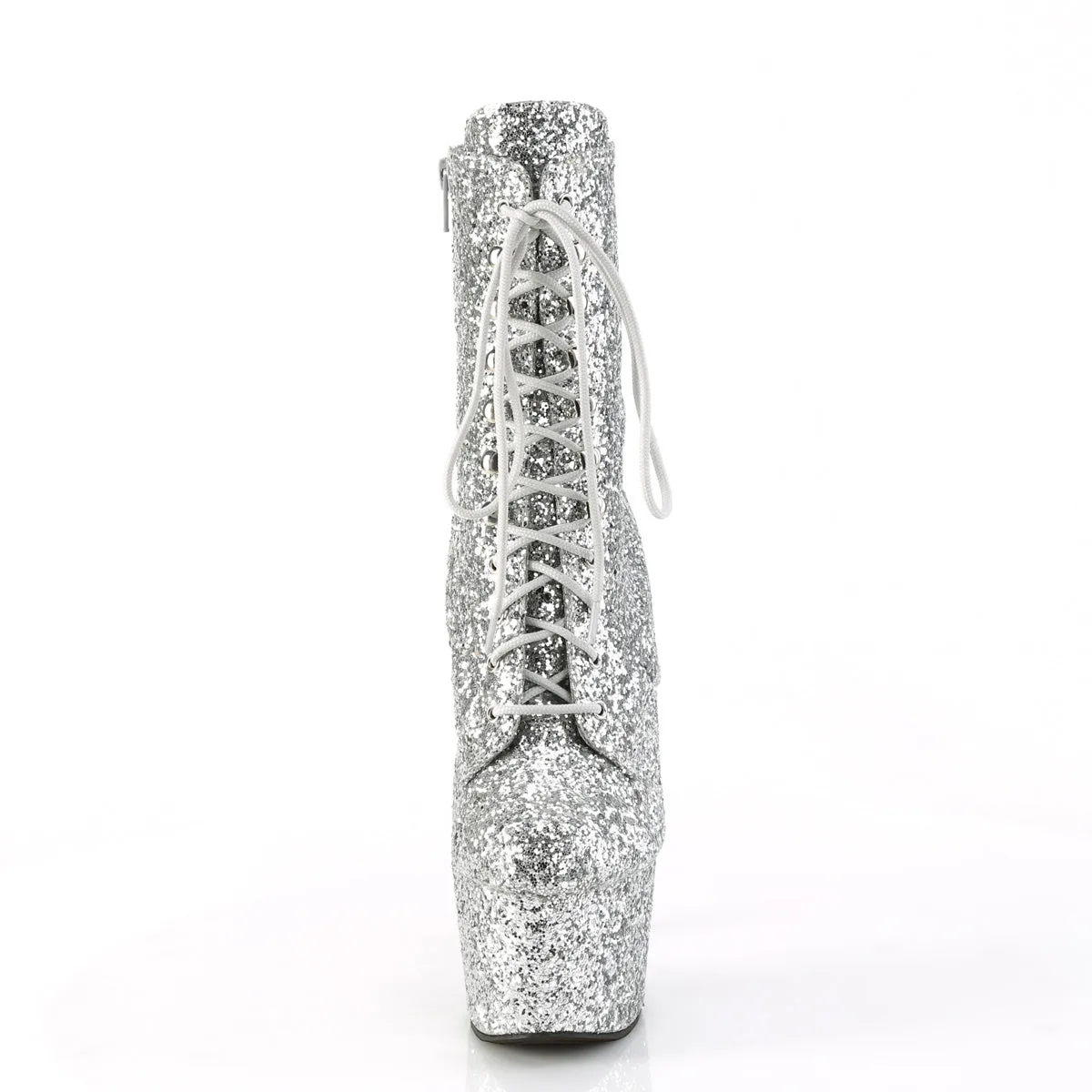 ADORE-1020GWR Pleaser Silver Glitter Sexy Platform Shoes (Pole Dancing Heels)