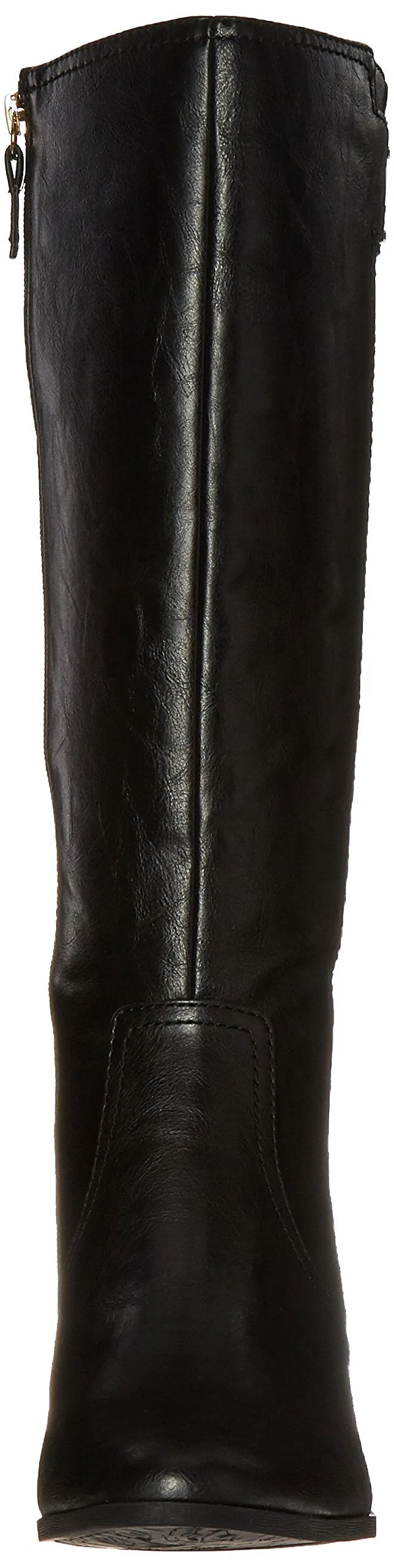 Dr. Scholl's Shoes Brilliance Black Fashion Zip Rounded Toe Mid-Heel Riding Boots