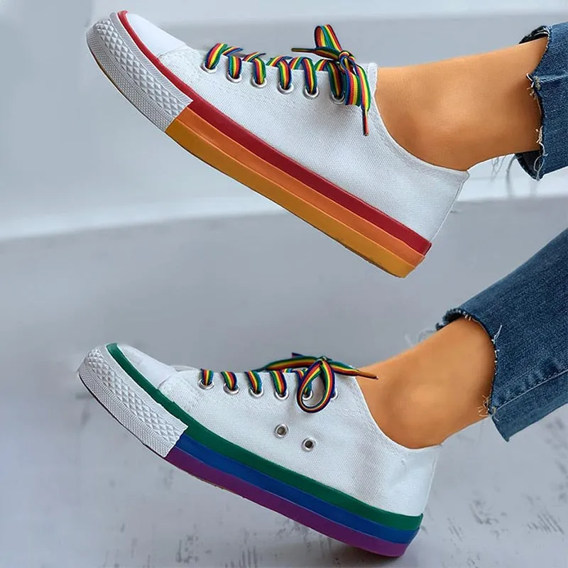 elveswallet Candy Color Vulcanized Canvas Sneakers