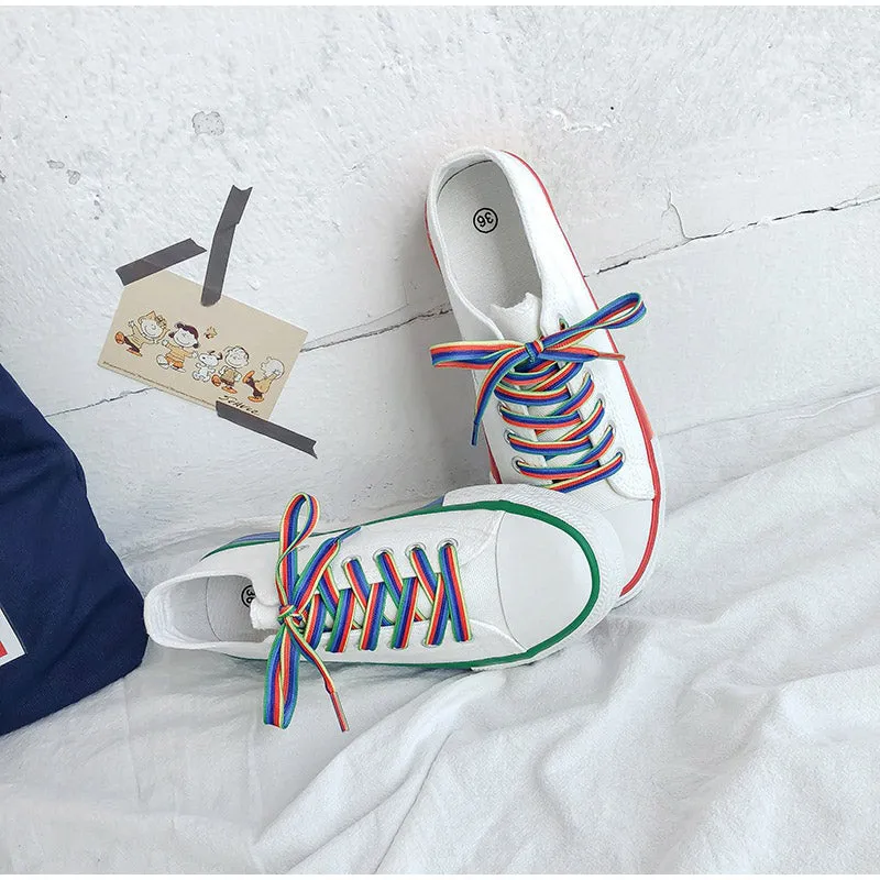 elveswallet Candy Color Vulcanized Canvas Sneakers