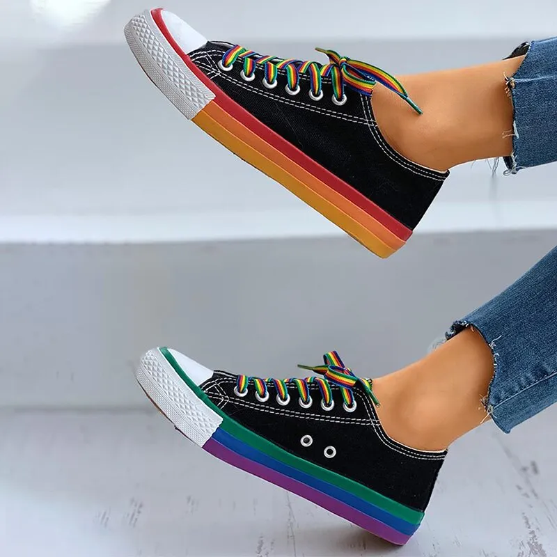elveswallet Candy Color Vulcanized Canvas Sneakers