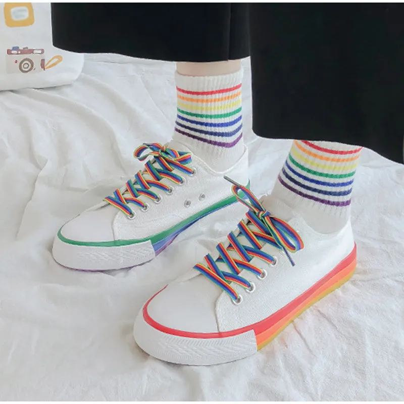 elveswallet Candy Color Vulcanized Canvas Sneakers