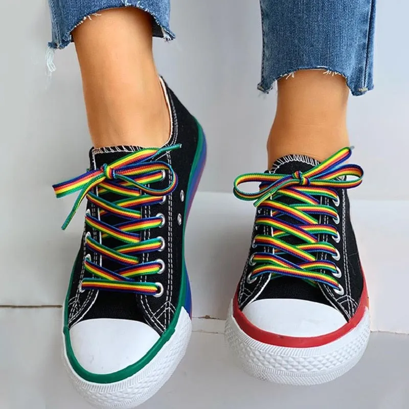 elveswallet Candy Color Vulcanized Canvas Sneakers