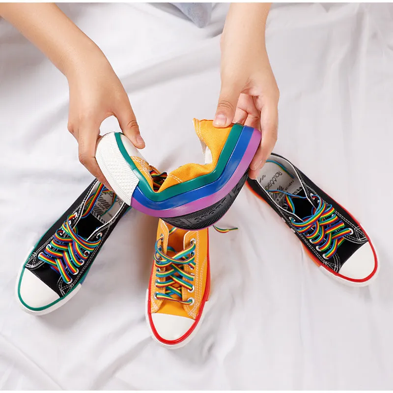 elveswallet Candy Color Vulcanized Canvas Sneakers