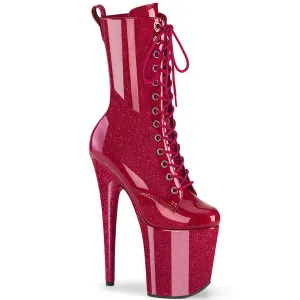 FLAMINGO-1040GP Pleaser Fuchsia Glitter Sexy Platform Shoes (Pole Dancing Heels)