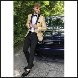 Mod Gold Starlight Lame' Tuxedo 271M