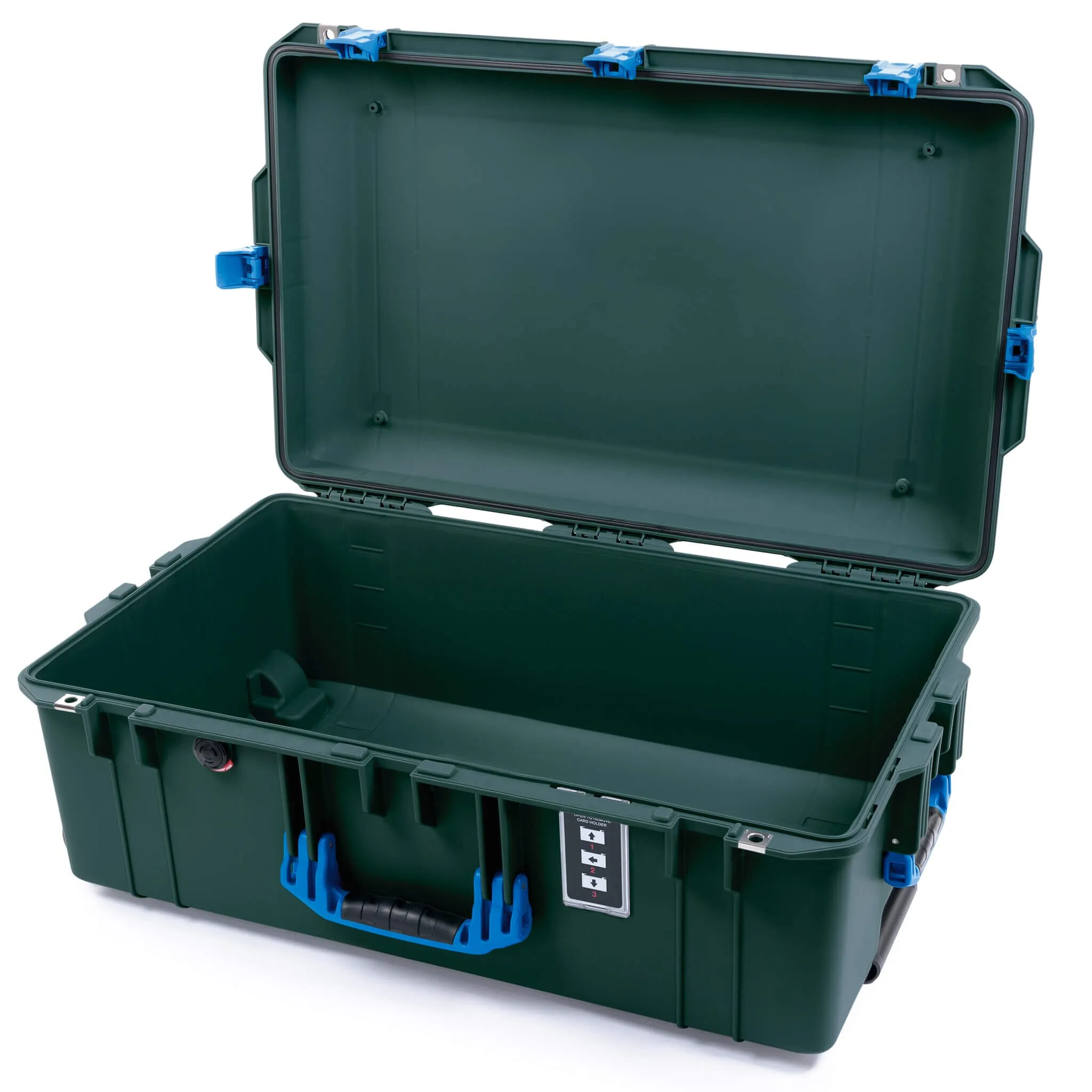 Pelican 1595 Air Case, Trekking Green with Blue Handles & Latches