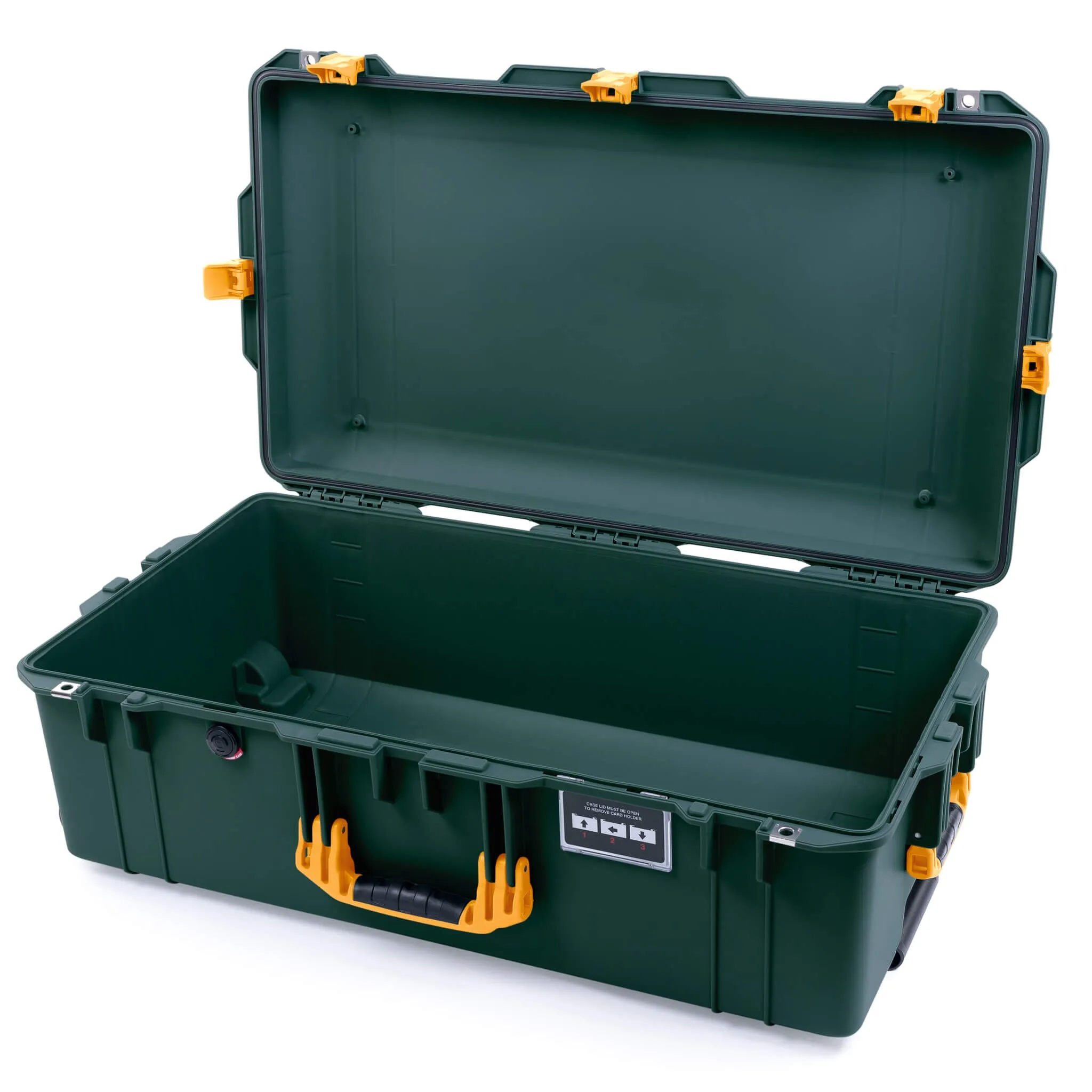 Pelican 1615 Air Case, Trekking Green with Yellow Handles & Latches