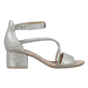 Rieker  Block Heeled Sandals - 64654-40 - Silver