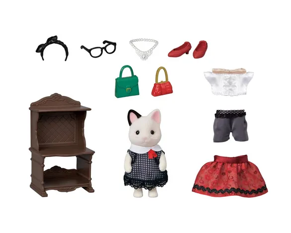 Tuxedo Cat Fashion Play Set Calico Critters